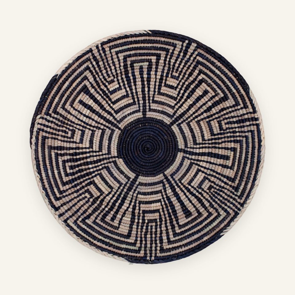 Maze el yapımı hasır duvar tabağı